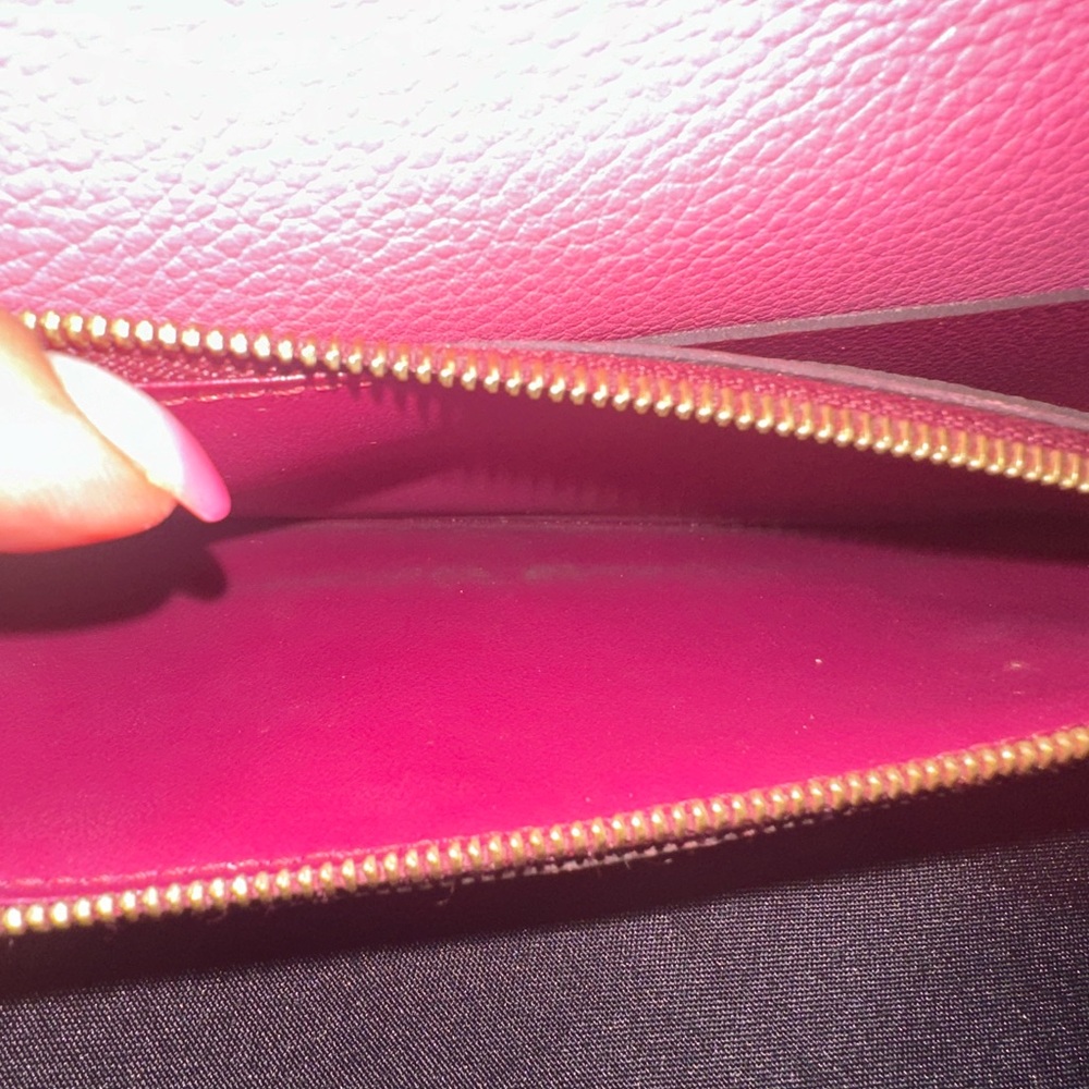 Louis Vuitton red EMPREINTE Sarah Wallet - pre loved -100% authentic
